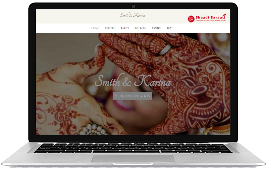 E-invite Mehndi Template