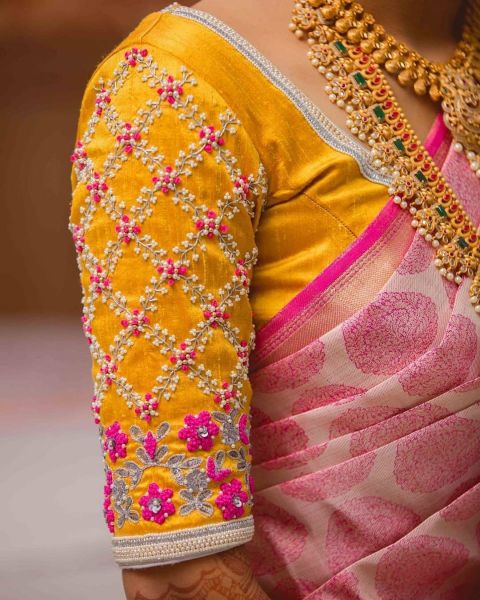 Simple Yet Elegant Blouse Designs For Silk Sarees