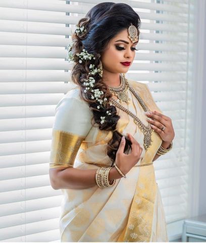 30+ Simple Lehenga Hairstyle Wedding Ideas - Hairstyle for Lehenga