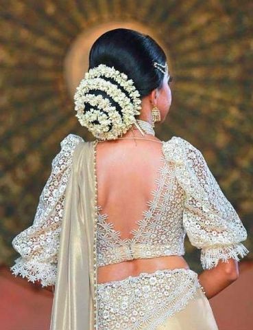 Casual Indian Bride with Bouquet and Down Hairstyle